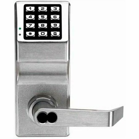 ALARM LOCK Trilogy Electronic Digital Lever Lock with Interchangeable Core for Corbin Prep Satin Chrome Finish DL2700IC26DC